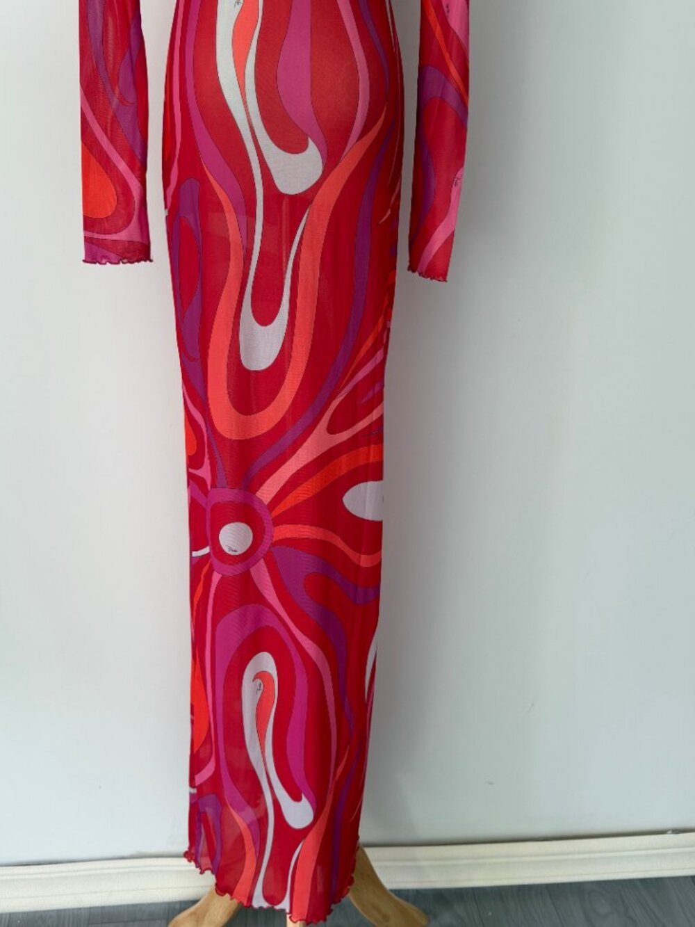 Pucci Tulle Marmo Print Maxi Dress - Picture 11 of 12
